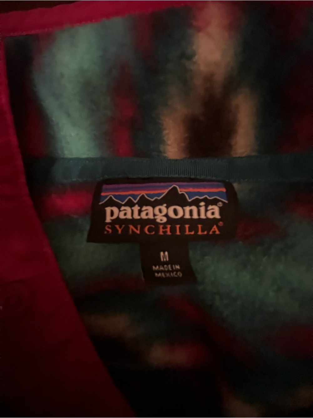 Patagonia Synchilla Snap-T Printed Fleece Pullover - Women's Medium - Picture 3 of 3
